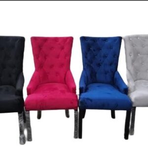 803 No Arm Dining Chair with Button