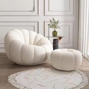 815 Pumpkin Chair + Ottoman